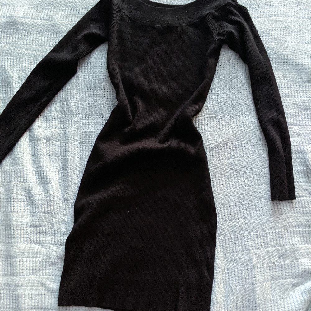 Dynamite black mini knit dress